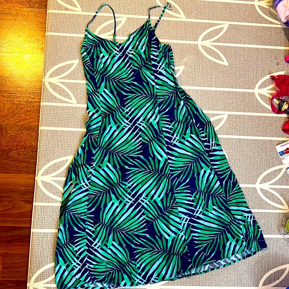 Old navy midi palm dress size L